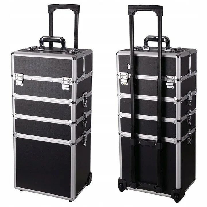 Кейс для визажиста на колесиках. Профессиональный чемодан. Кейс для косметики на колесах. Профессиональный чемодан. Dewal hv012a.