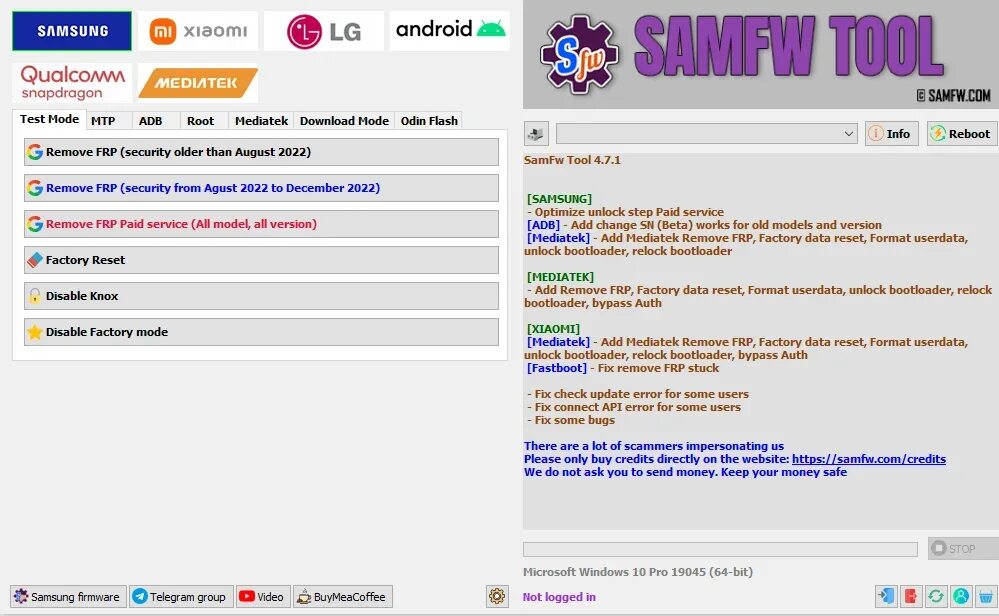 Samfw FRP. Samfw Tool. Samfw Tool 4.7.1. Tool Samsung 2016 FRP.