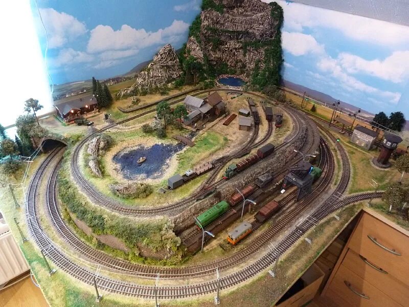 Модель депо 1/87. Макет х. Ландшафт для железной дороги своими руками. Faller угольная станция. Макет х.