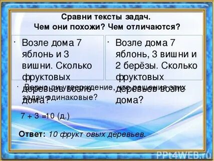 Сравнить чем похожи