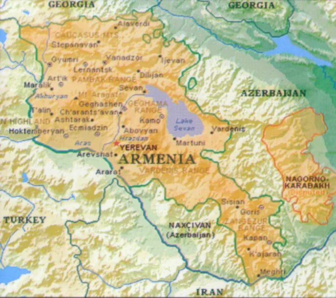 Армения расположена. Физическая карта Армении. Армения карта географическая. География Армении карта. Физическая карта Армении на русском языке.