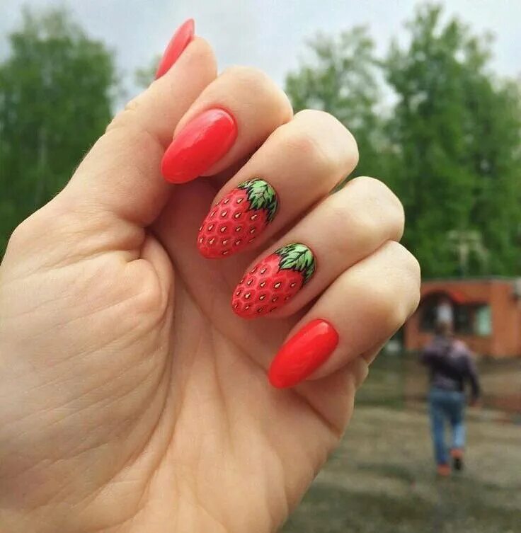 Ягодные ногти. Ягодные ногти. Фруктово ягодный маникюр. Ягодные ногти. Фрукты на ногтях.