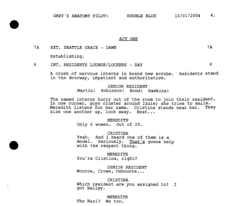 Tv script. Tv script