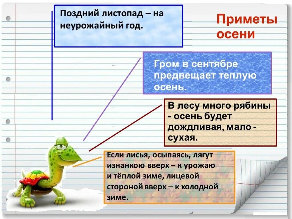 Приметы листопада