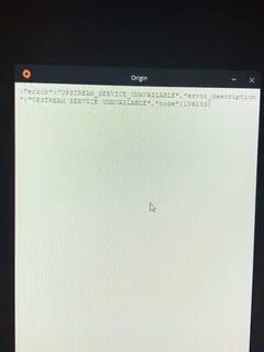 Original error