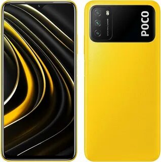 Poco желтый смартфон