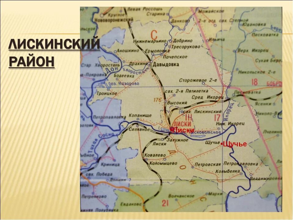 Карта Лискинского района Воронежской области. Карта Лискинского района Воронежской обл. Город Лиски Воронежской области на карте. Карта Лискинского района Воронежской области с посёлками.