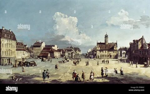 bellotto, bernard, city, cityscape, dresden, fine art, german, marketplace,...