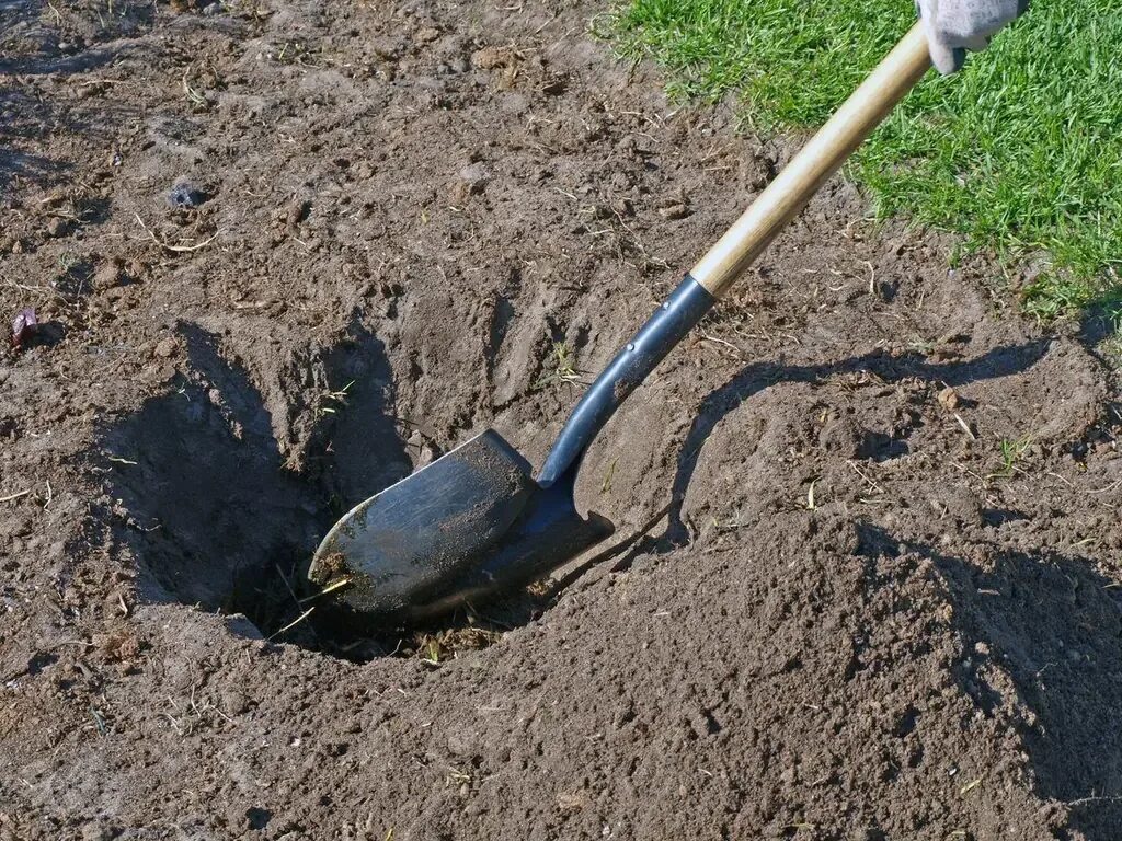 Для чего на лопате выемка