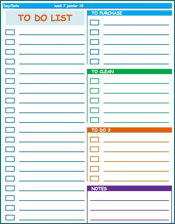 4 to do lists