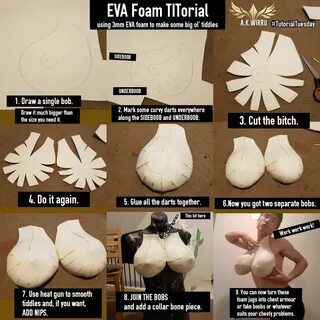 TITorial Tuesday: Using EVA foam to make BIG OL' TITTIES.