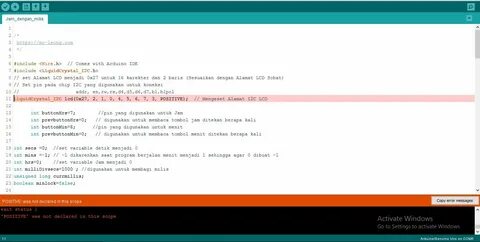 Expected before token c