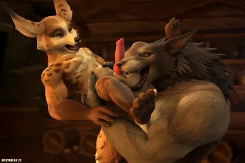 averyhyena, vulpera, worgen, blizzard entertainment, warcraft, 3:2, 3d (art...