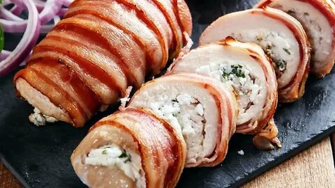 Бекон фаршированный сыром