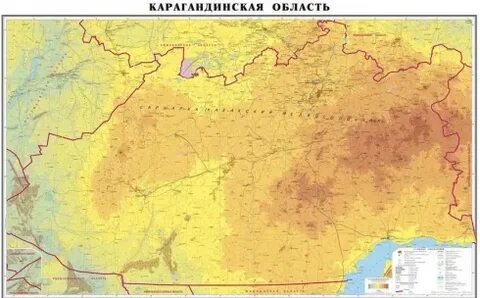 Карта карагандинской