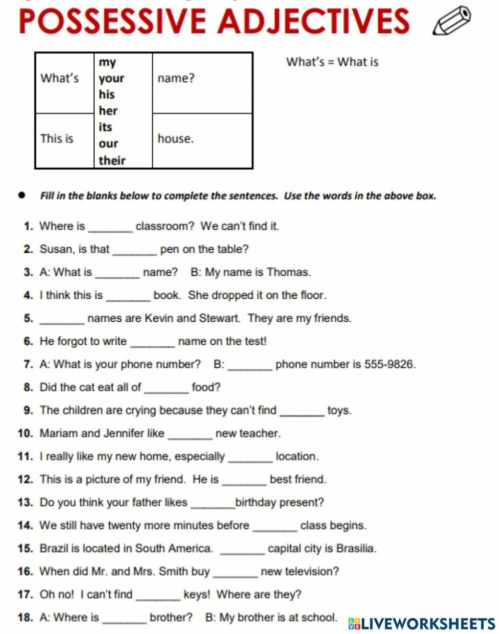 Притяжательные местоимения Worksheets. Possessive adjectives and pronouns упражнения. Possessive adjectives упражнения для детей. Possessive adjectives ответы. Possessive adjectives worksheet