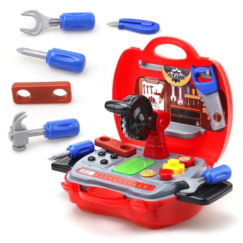 Наборы для 6 лет. Набор Tool Set Tool Toys детский инструментов. Игровой набор Tools Toys "строительные инструменты в чемоданчике" 36778-64. Детский набор инструментов в чемоданчике. Детский набор инструментов в чемоданчике для мальчиков.