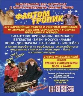 Цирк в ижевске расписание