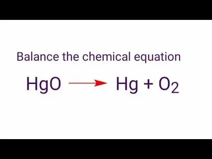 Hgo hg o2 электронный баланс