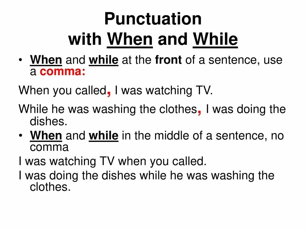 During предложение. Паст континиус while. Паст континиус while when. When while правило. When или while в past Continuous.