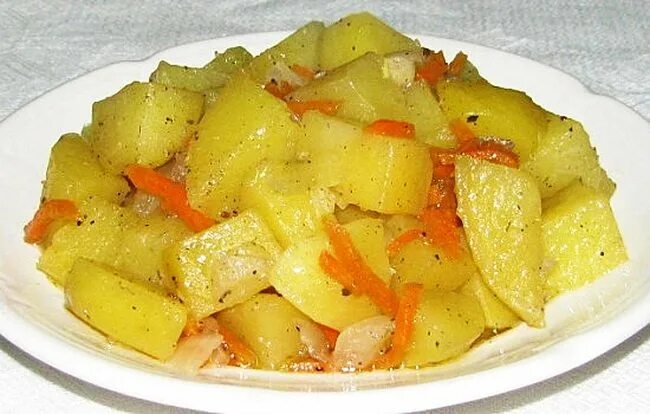 Картошка с мясом без моркови