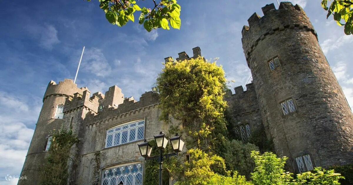 Malahide castle is northeast of dublin