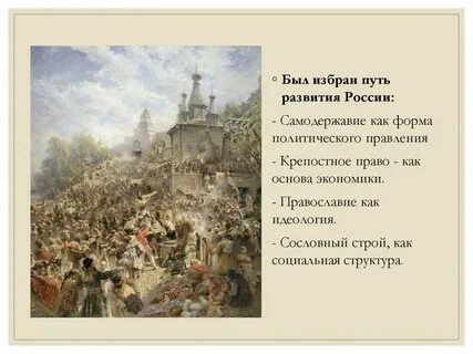 Крепостное право самодержавие