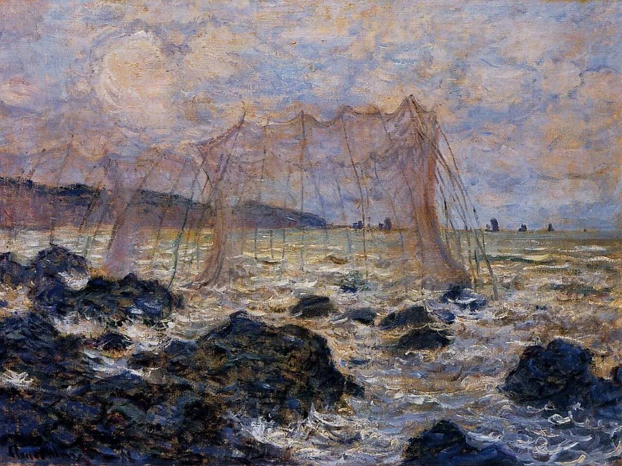 Моне прогулка к утесу в пурвиле. Клод оскар моне (1840-1926). клод моне пурвиль. клод моне картины. клод моне зеленая волна.