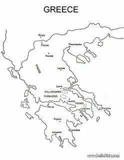 Нарисовать карту греции