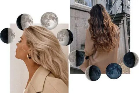 мир космоса лунный окрашивания волос