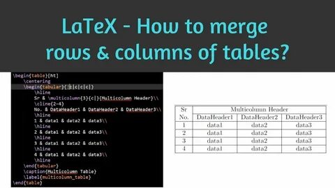 Latex table