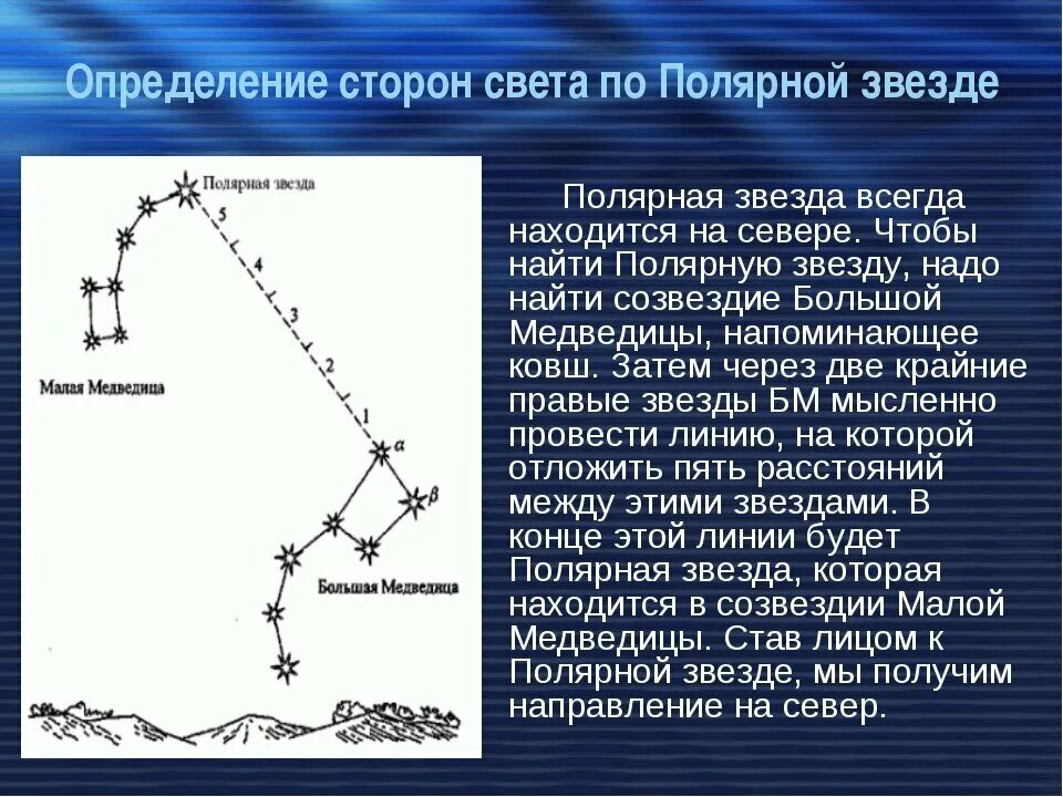 Как определить стороны света по полярной звезде. Определение сторон света по полярной звезде. Определение сторон горизонта по полярной звезде. Ориентирование по звездам. Направление движения звезд