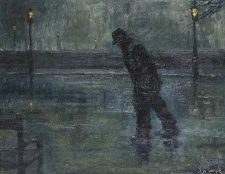 Последнее одиночество три дня дождя. Одиночество живопись. Одинокий человек живопись. Уединение живопись. Дождь в живописи.