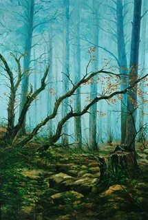 Картина дремучий лес