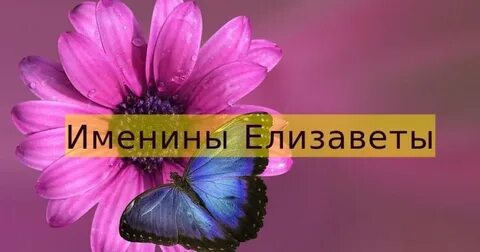 Поздравление с именинами елизаветы