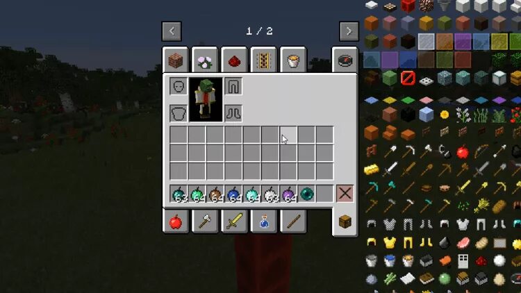 Крафт золотого зачарованного яблока 1. 16. 17. 2. Крафт удачного лаки блока.