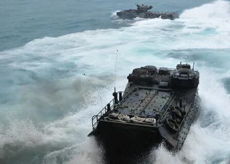 Flickr - Official U.S. Navy Imagery - Amphibious assault vehicles exit USS ...