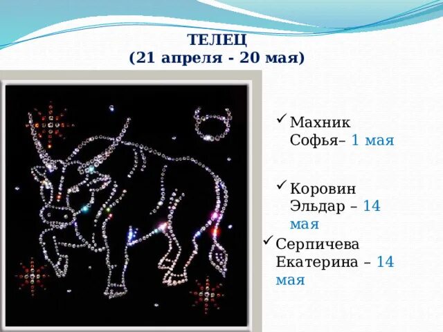 Гороскоп телец 21 апреля 2024