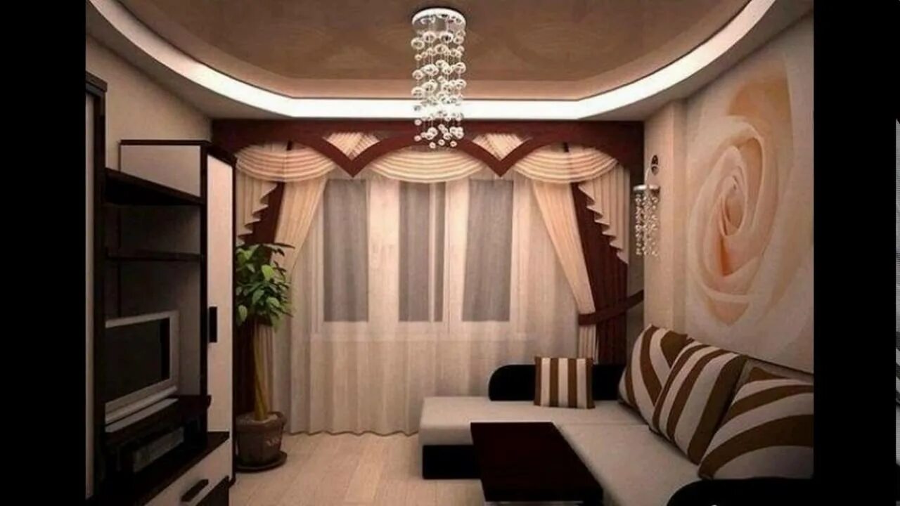 Обои компаньоны в интерьере зала хрущевки (53 фото) - красивые картинки и HD фот