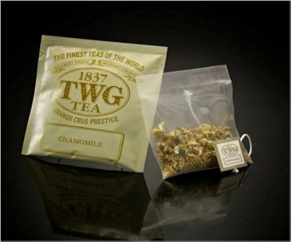 Чай в пакетиках скидка. TWG Tea 1837. TWG Chamomile чай. Чай пакетированный TWG. Чай в пакетиках TWG.