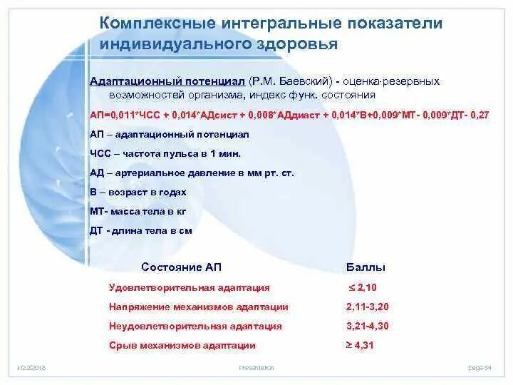 Интегральные показатели здоровья. Интегральный показатель здоровья это. Адаптационный потенциал Баевского что это. Адаптационный индекс Баевского. Оценка адаптационного потенциала.