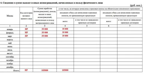 Новые сведения о выплатах