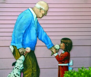 Edit free photo of Ice creme,mural,painting,grandpa,grandparent - needpix.c...