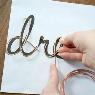 Буквы из проволоки