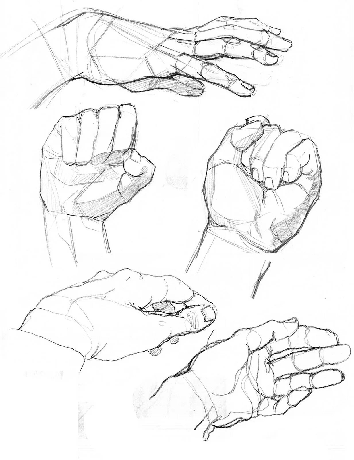 Зарисовки рук. Зарисовки кистей рук. Скетчи рук. Руки карандашом.