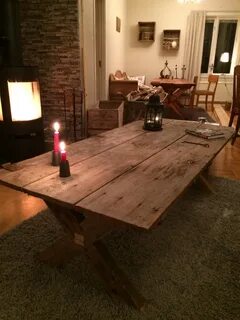 The table is made