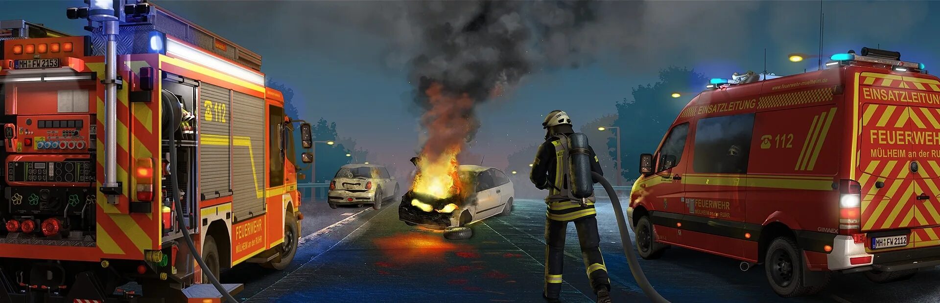 Fire fighting simulation