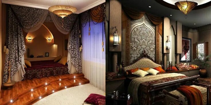 Интерьер спальни в восточном стиле Pin on !Moroccan TH Moroccan interiors, Moroccan bedroom, Bedroom design