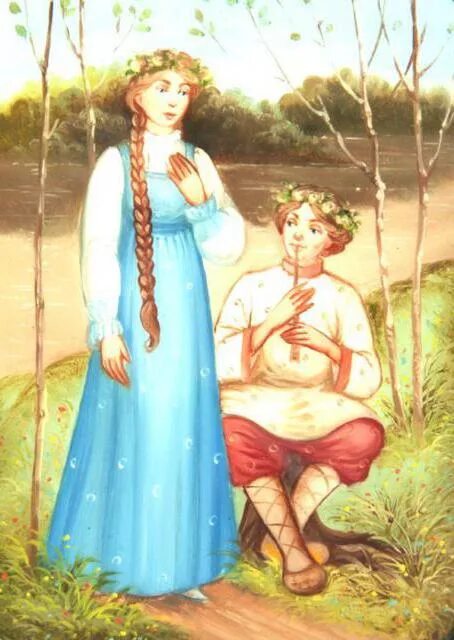 Лель снегурочка. Федоскино пастушок лель и снегурочка. Лель и снегурочка. Художник сергей князев федоскино. Лель снегурочка.