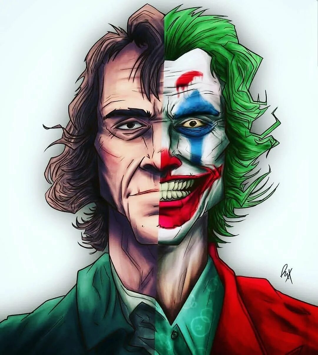 Joker art. Хоакин Феникс Джокер.